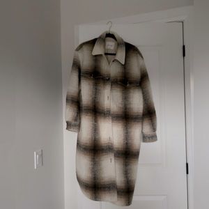 Wilfred Ganna Long Checkered Jacket